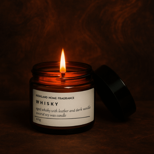 Small Candle with Flame - Highland Home Fragrance